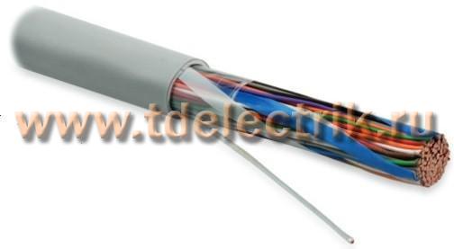 Фотография №1, Hyperline UUTP50-C3-S26-IN-PVC-GY Кабель витая пара неэкранированная U/UTP категория 3 50 пар (26 AWG) одножильный (solid) PVC –20°C – +60°C серый