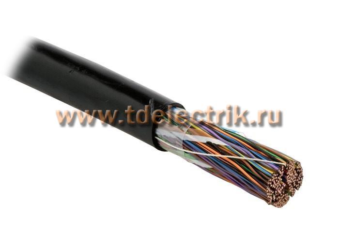 Фотография №1, Hyperline UUTP100-C3-S24-OUT-PE-BK (UTP100-C3-SOLID-OUTDOOR) Кабель витая пара неэкранированная U/UTP категория 3 100 пар (24 AWG) одножильный (solid) внешний UV PE -40°C - +50°C черный