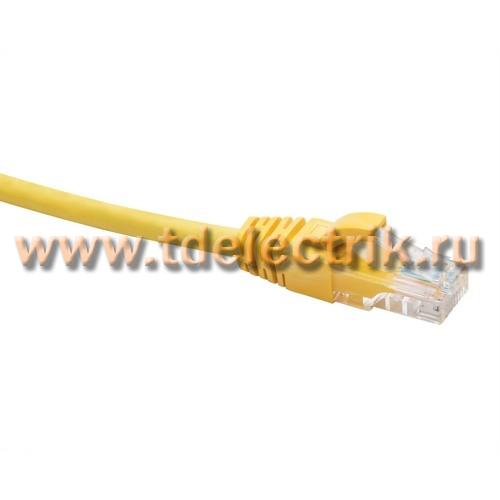 Фотография №1, Коммутационный шнур U/UTP категория 5e LSZH нг(А)-HF 15,0 м, желтый