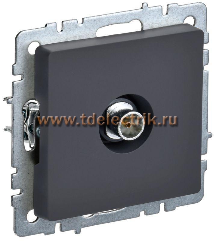 Фотография №1, BRITE Розетка TV оконечная РТВ11-0-БрГ граф. IEK