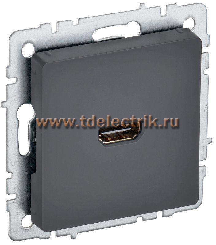 Фотография №1, BRITE Розетка HDMI РHDMI-0-БрГ граф. IEK