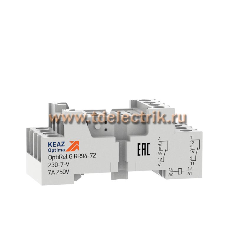 Фотография №1, Розетка для реле OptiRel G RR94-74-230-7-V
