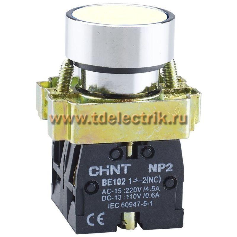 Фотография №1, Кнопка управления NP2-BA11 без подсветки белая, 1НО, IP40 (R)