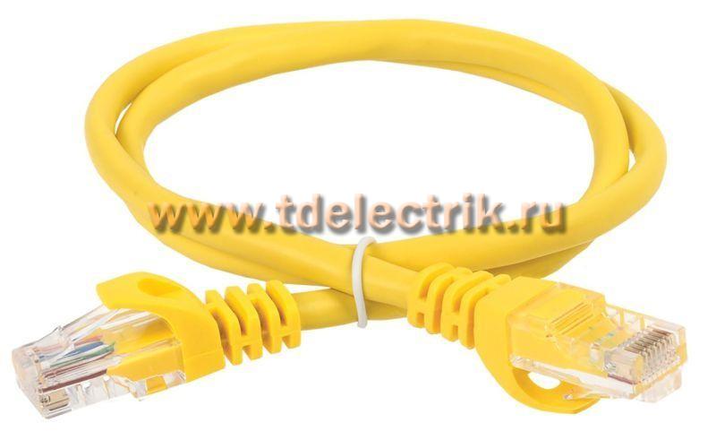 Фотография №1, Коммутационный шнур (патч-корд) кат. 6 UTP PVC 2м желтый