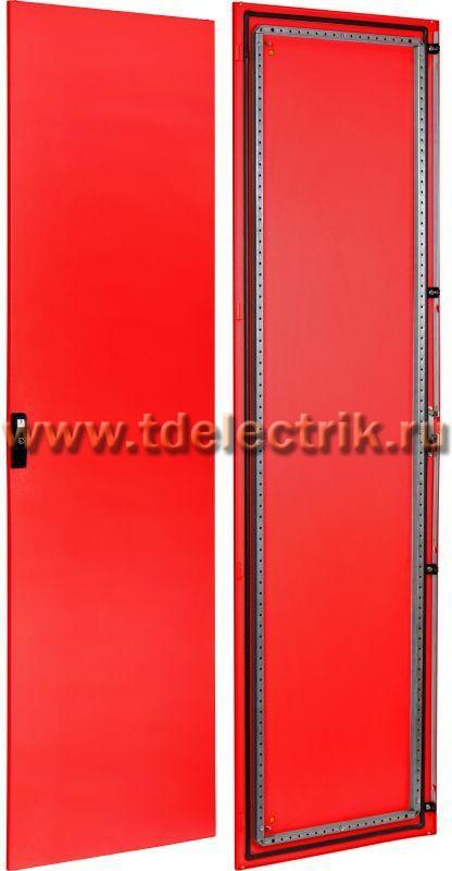 Фотография №1, Дверь метал. 2000х800 RAL3020 красная IEK