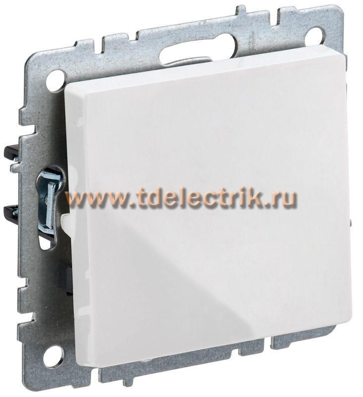 Фотография №1, BRITE Выключатель 1-кл. прох. 10А ВС10-1-6-БрБ бел. IEK