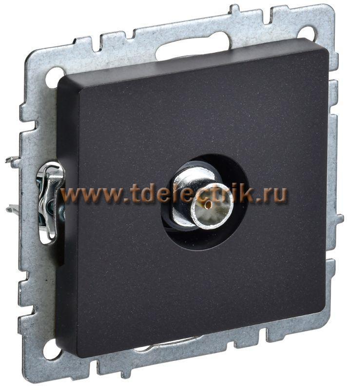 Фотография №1, BRITE Розетка TV оконечная РТВ11-0-БрЧ черн. IEK