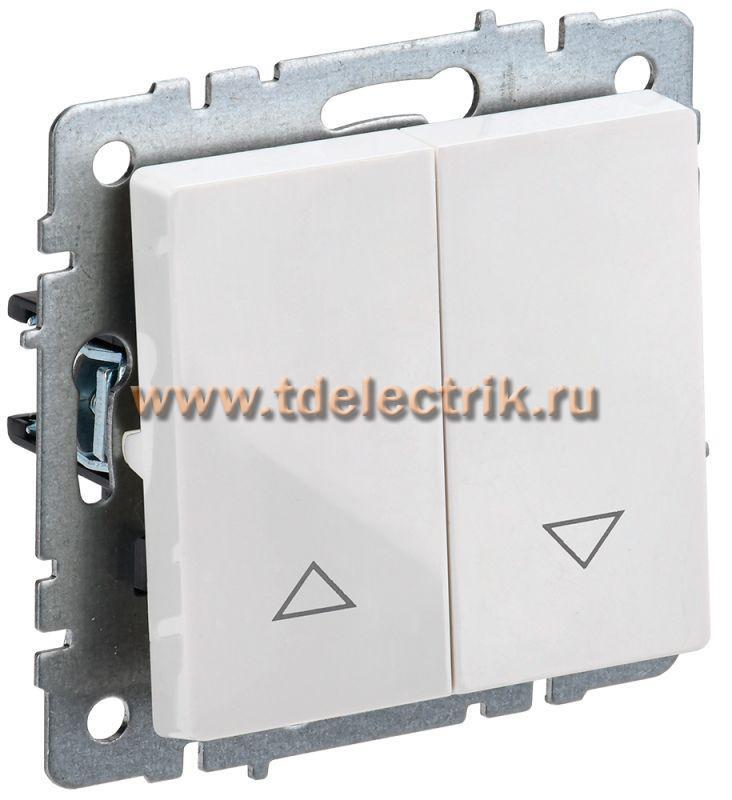Фотография №1, BRITE Выключатель жалюзи 10А ВС10-1-5-БрБ бел. IEK