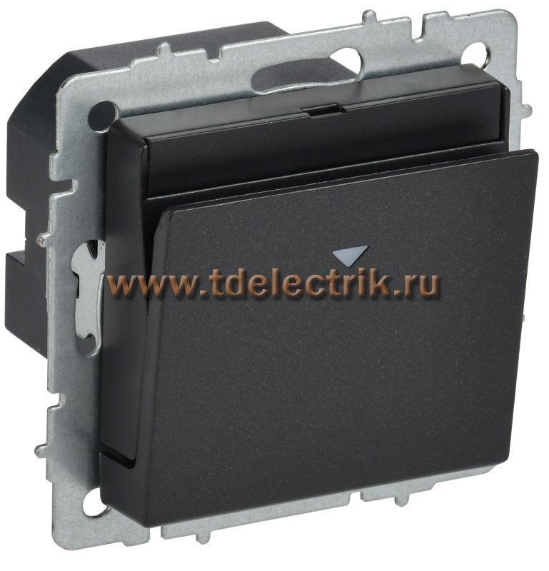 Фотография №1, BRITE Выключатель карточный 30А ВС10-1-8-БрЧ черн. IEK