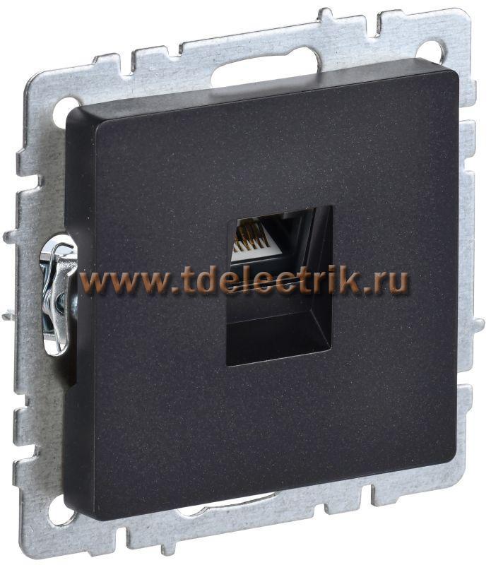 Фотография №1, BRITE Розетка комп. RJ45 кат.6 РК11-БрЧ черн. IEK