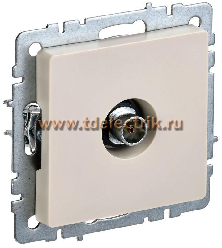 Фотография №1, BRITE Розетка TV оконечная РТВ11-0-БрКр беж. IEK