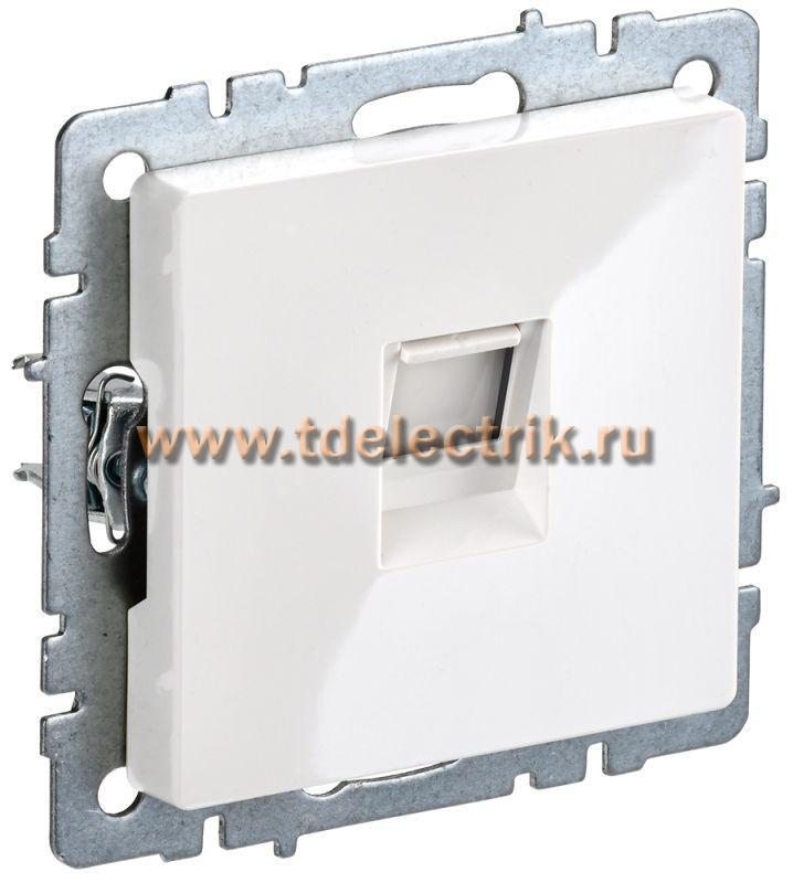 Фотография №1, BRITE Розетка телефонная RJ11 РТ10-БрБ бел. IEK