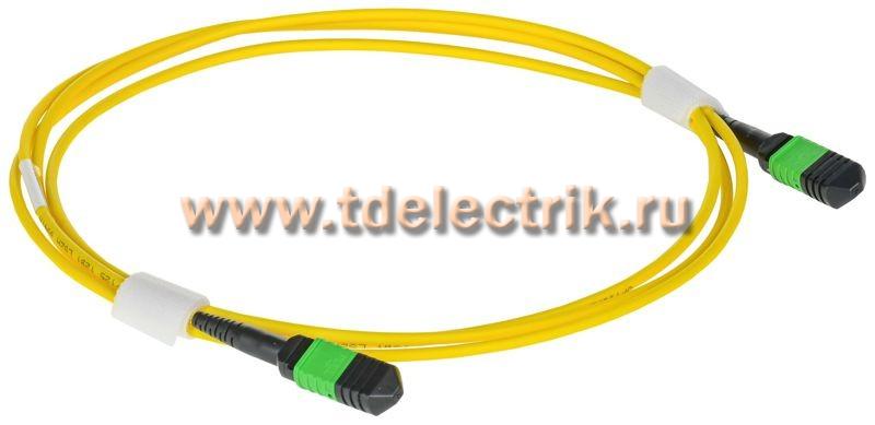 Фотография №1, Сборка кабельная волоконно-оптическая MTP male -MTP male тип A 12 SM OS2 12м