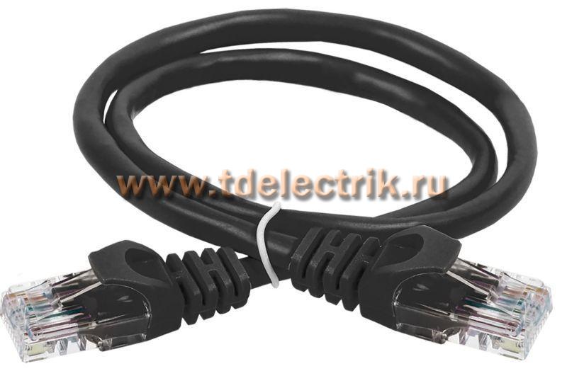Фотография №1, Коммутационный шнур (патч-корд) кат. 5Е UTP LSZH 1м черный