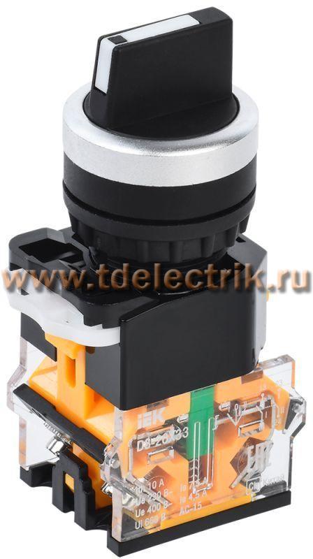 Фотография №1, Переключатель D8-20X33 3 полож. 2з черный IEK
