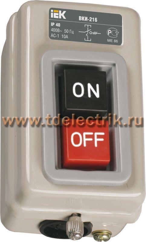 Фотография №1, Выключатель ВКИ-216 3Р  10А 230/400В IP40  ИЭК
