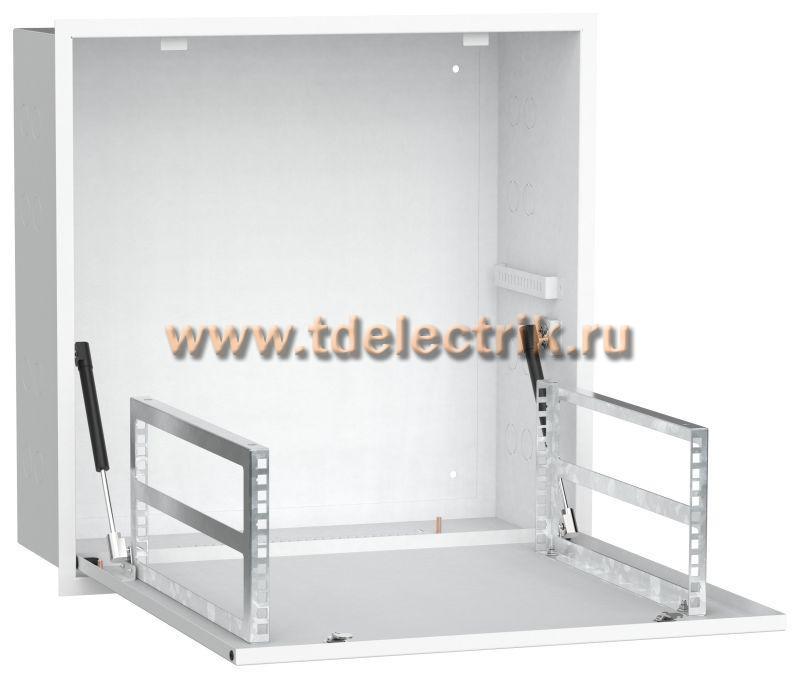 Фотография №1, Шкаф LINEA R встраиваемый потолочный 4U 600х600мм дверь металлическая белый