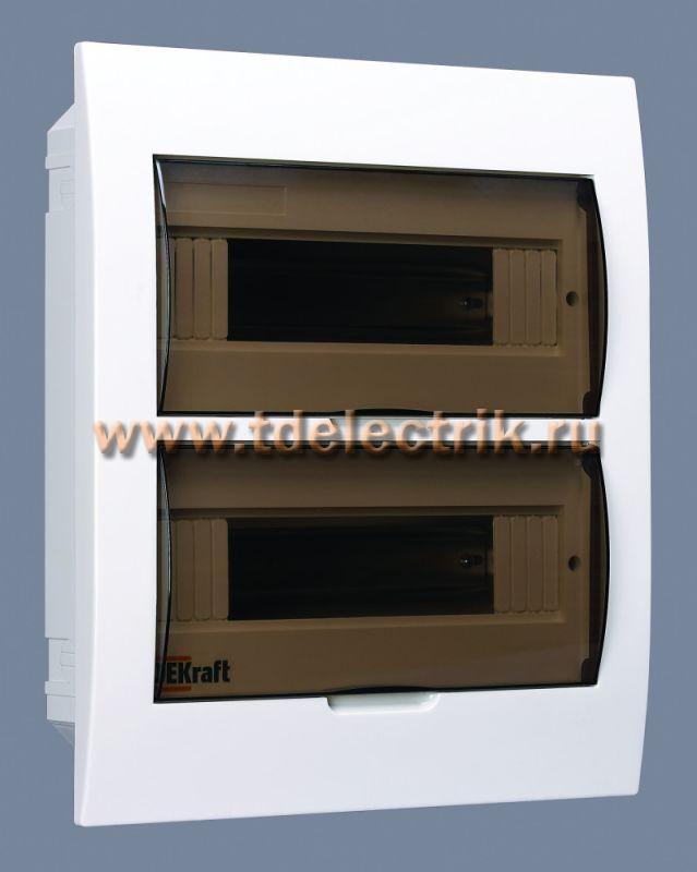 Фотография №1, Корпус пластиковый встраиваемый 24 модуля IP41 ЩРВ-П-24 DEKraft