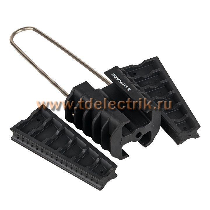 Фотография №1, Зажим анкерный клиновой PA25x100 2-4x16-35 мм2 инд. упак. EKF PROxima