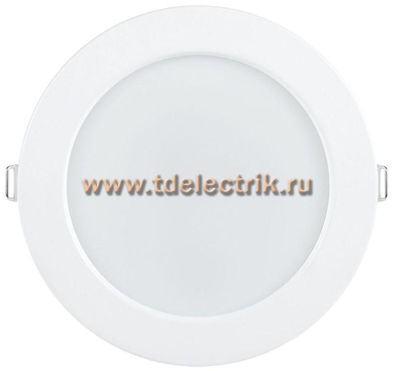 Фотография №1, Светильник LED ДВО 1613 белый круг 12Вт 4000К IP20 IEK