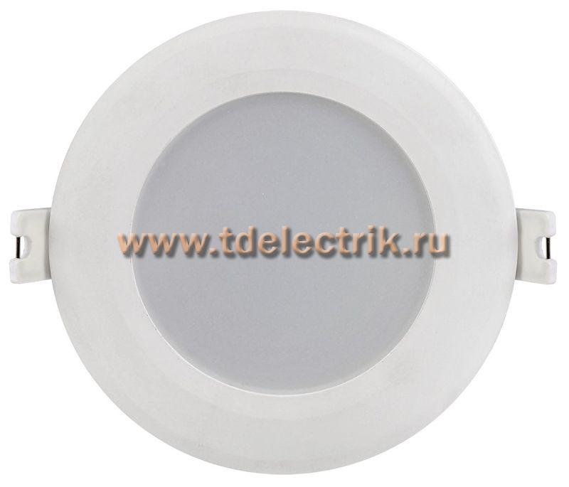 Фотография №1, Светильник LED ДВО 1712 белый круг 7Вт 4000К IP40 IEK