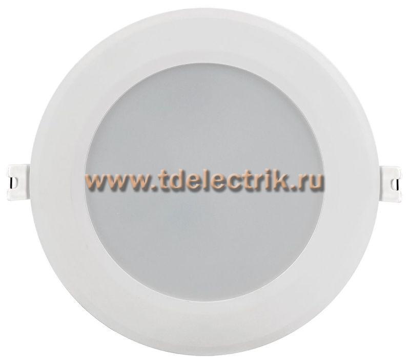 Фотография №1, Светильник LED ДВО 1714 белый круг 12Вт 4000К IP40 IEK