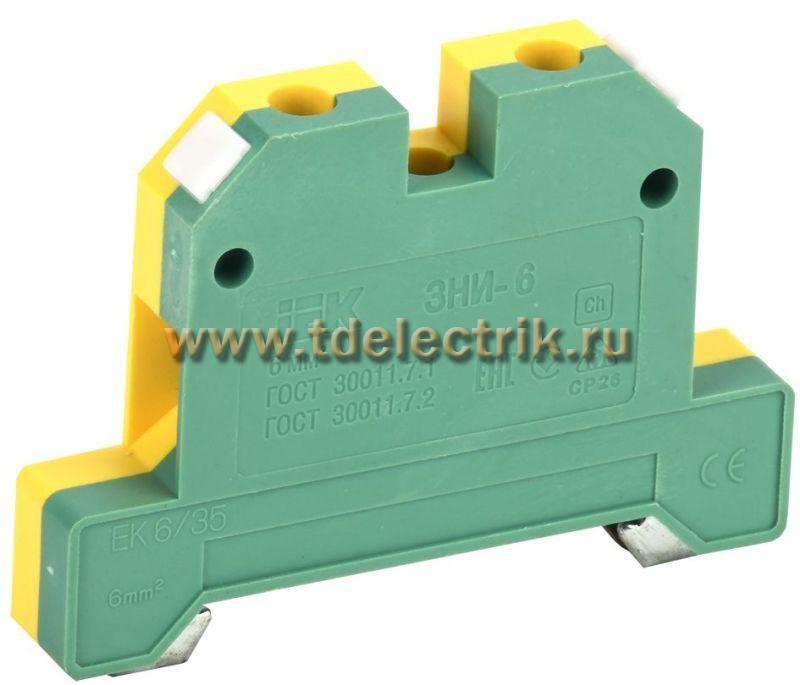Фотография №1, Зажим наборный ЗНИ-6PEN 6мм2 (JXB-земля) IEK