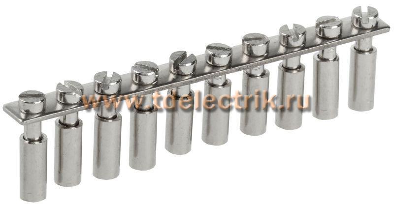 Фотография №1, Перемычка центральная для КВИ-4мм2 10PIN IEK