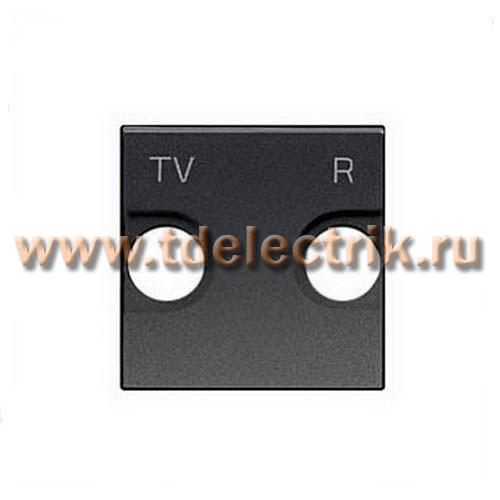 Фотография №1, Накладка NIE Zenit для TV-R/SAT розетки, 2 мод (антрацит)