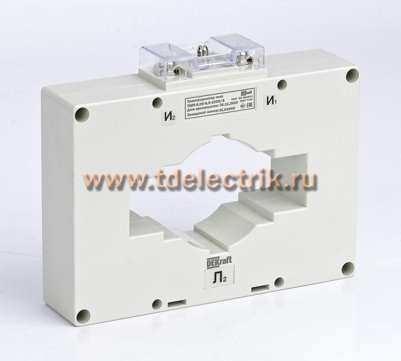 Фотография №1, Трансформатор тока ТШП-0,66 0,5S 1000/5 10ВА, диаметр 60мм