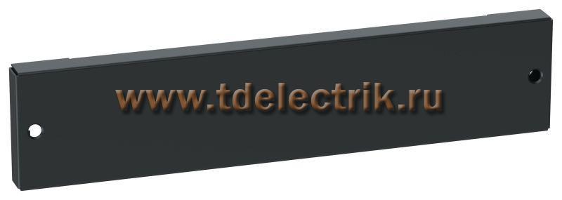 Фотография №1, ITK LINEA S Панель сплошная цоколя 100х800мм черная