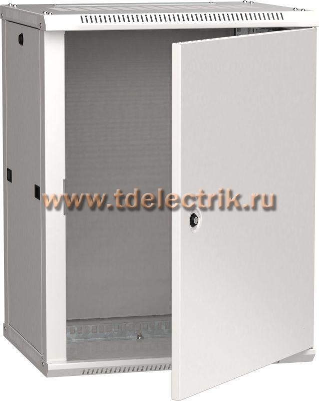 Фотография №1, Шкаф LINEA W 15U 600х450мм дверь металл серый RAL7035