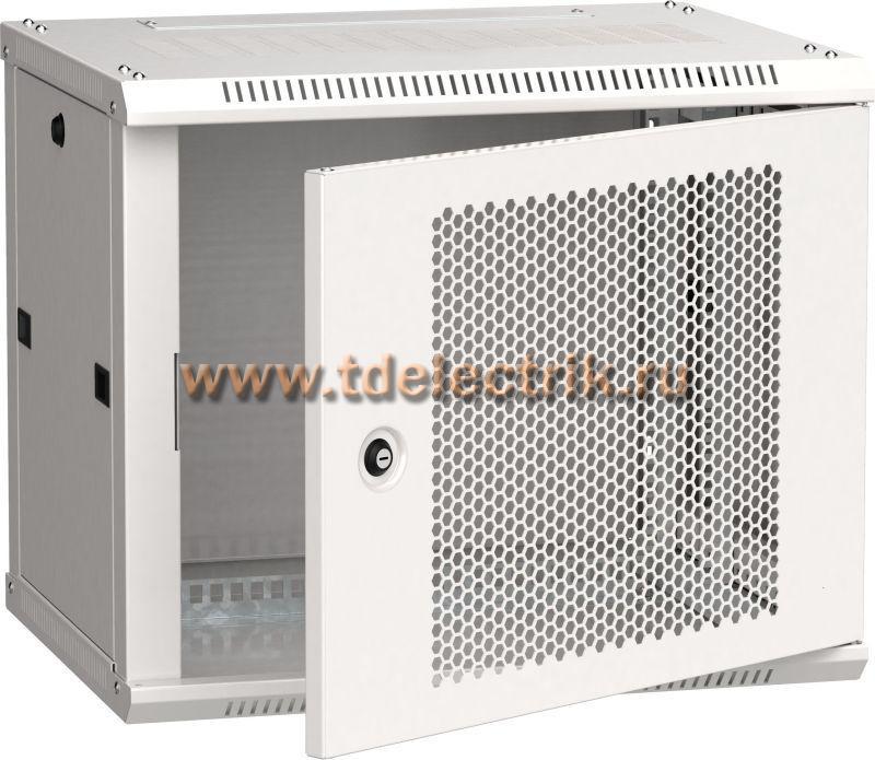 Фотография №1, Шкаф LINEA W 6U 600х450мм дверь перфорированная серый RAL7035