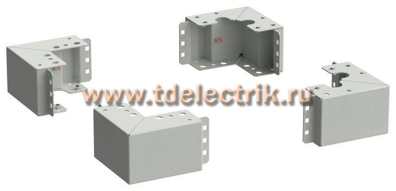 Фотография №1, ITK LINEA S Уголок цоколя h=100мм серый (4шт/компл)