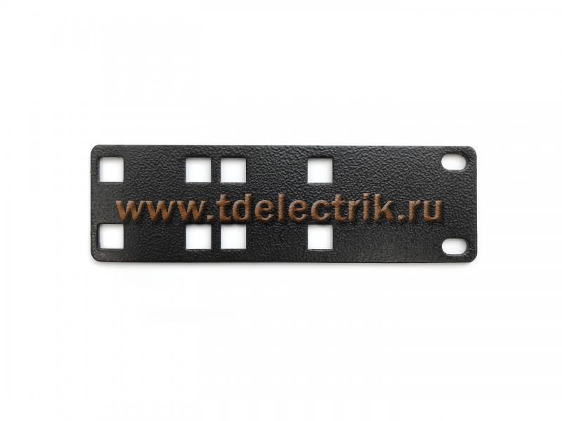 Фотография №1, Hyperline PMV1-RAL9005 Кронштейн для крепления 19 дюймового и вертикального оборудования сбоку стоек (2 шт. в комплекте)