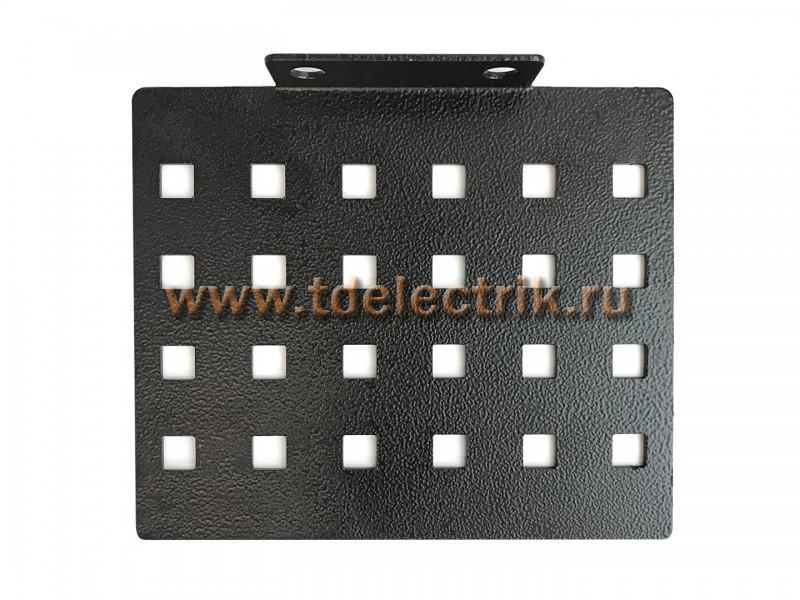 Фотография №1, Hyperline PMV2-RAL9005 Кронштейн для крепления кабельного организатора-лотка CDV в стойки серий ORK и ORL (3 шт. в комплекте)