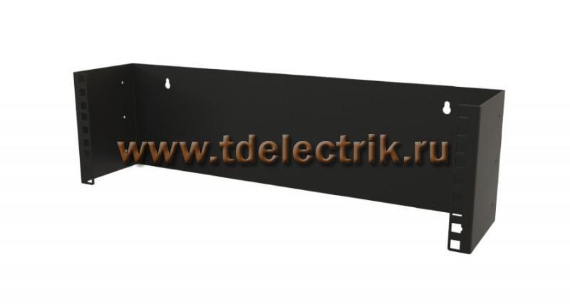 Фотография №1, Hyperline BW19-3U-110F-RAL9005 Кронштейн настенный для 19