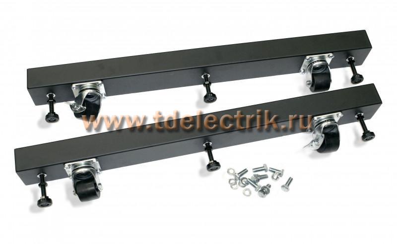 Фотография №1, Hyperline ORK2A-BSM-800-RAL9005 Основание для стоек ORK2A глубиной 800 мм для установки стойки на ножки и ролики (ножки и ролики в комплекте) цвет черный (RAL 9005)