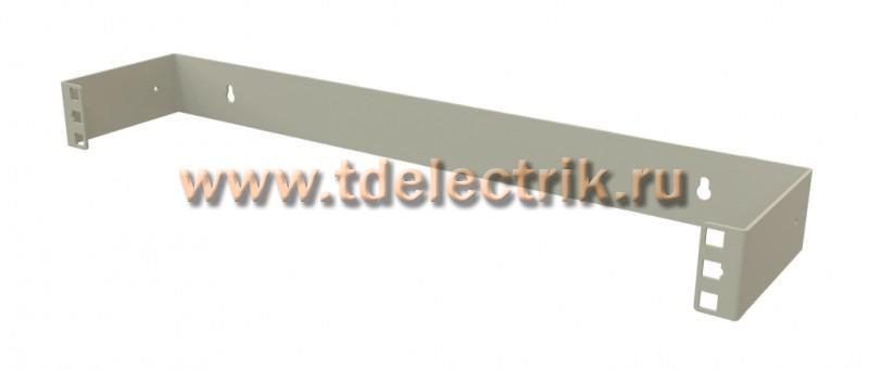 Фотография №1, Hyperline BW19-1U-110F-RAL7035 Кронштейн настенный для 19
