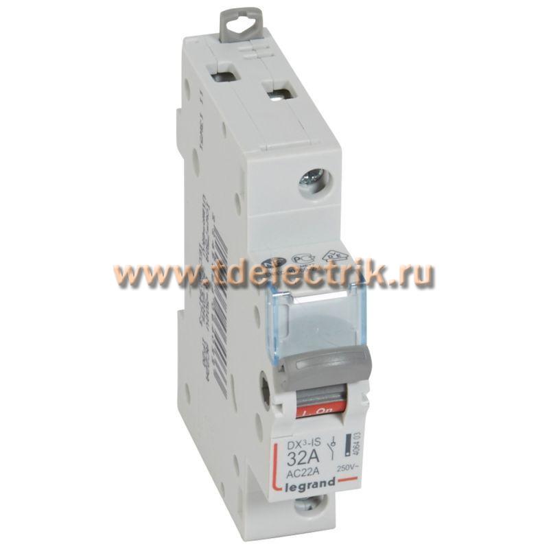 Фотография №1, Выключатель-разъединитель однополюсный 32А DX3