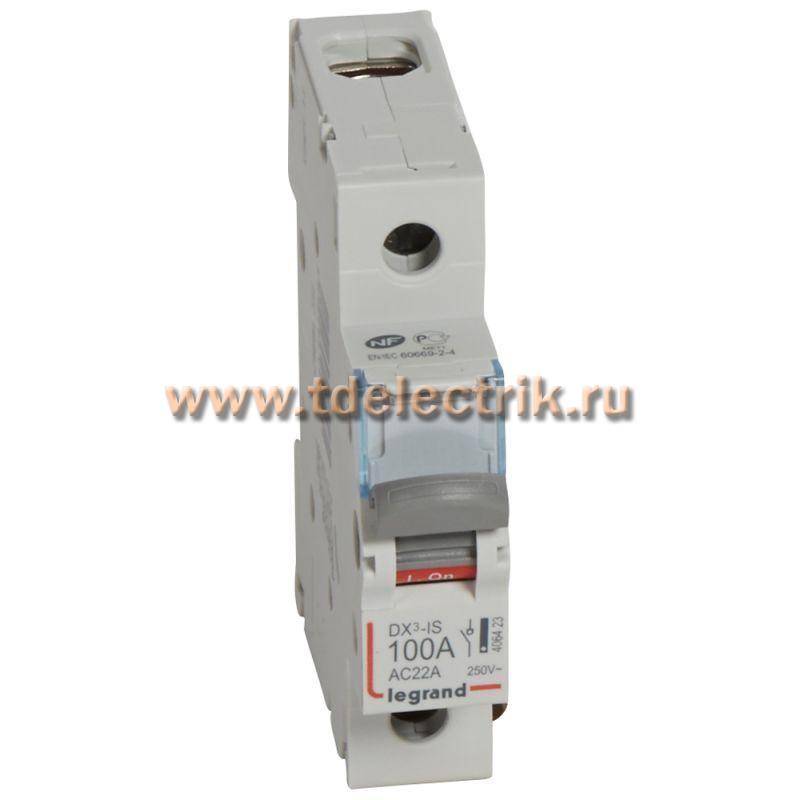 Фотография №1, Выключатель-разъединитель однополюсный 100А DX3