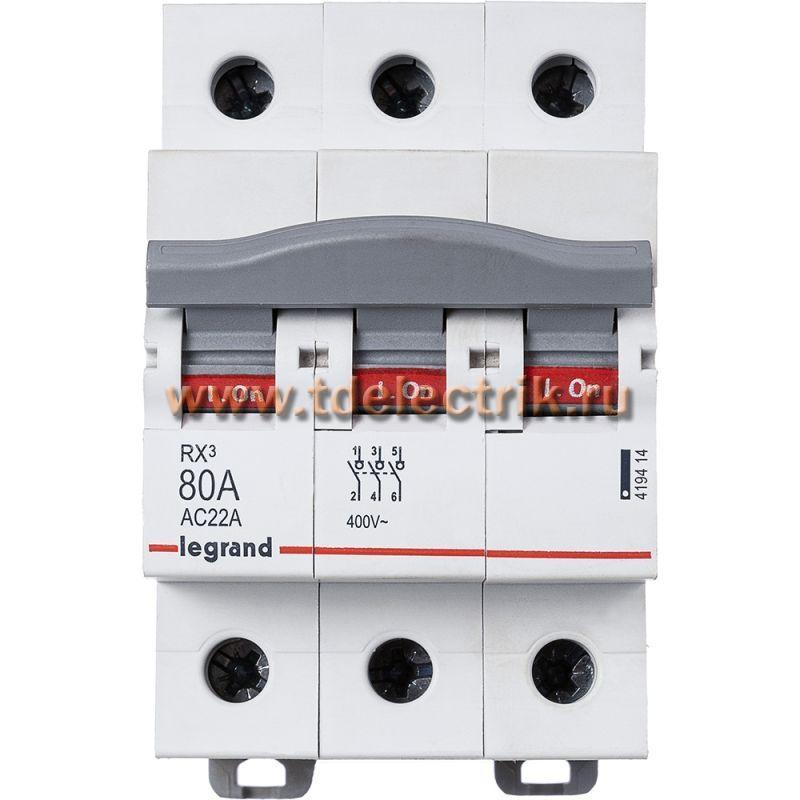 Фотография №1, Выключатель-разъединитель RX³ 80A 3П