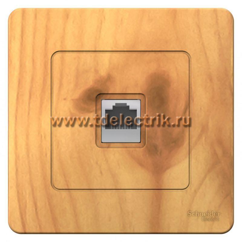 Фотография №1, BLANCA С/У Розетка компьютерная RJ45, кат.5E, ясень