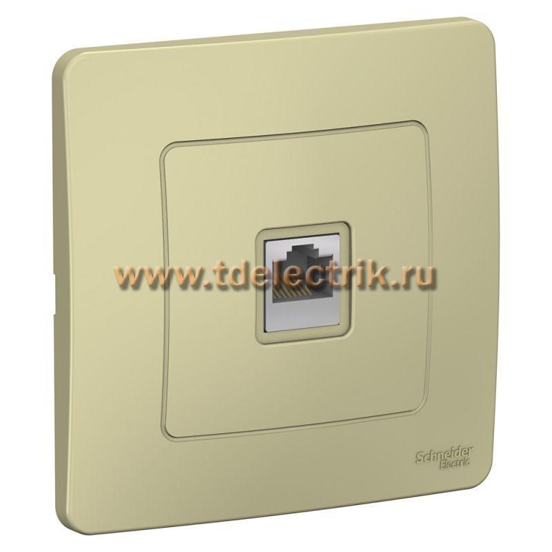 Фотография №1, BLANCA С/У Розетка компьютерная RJ45, кат.5E, бежевый