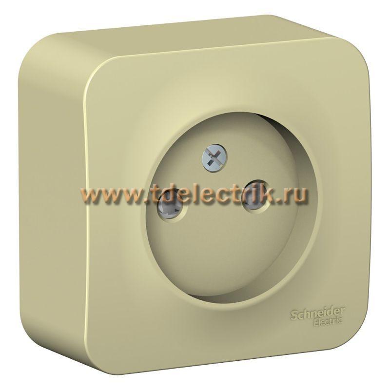 Фотография №1, BLANCA О/У Розетка без заземления со шторками изол.пл., 16А, 250В, бежевый