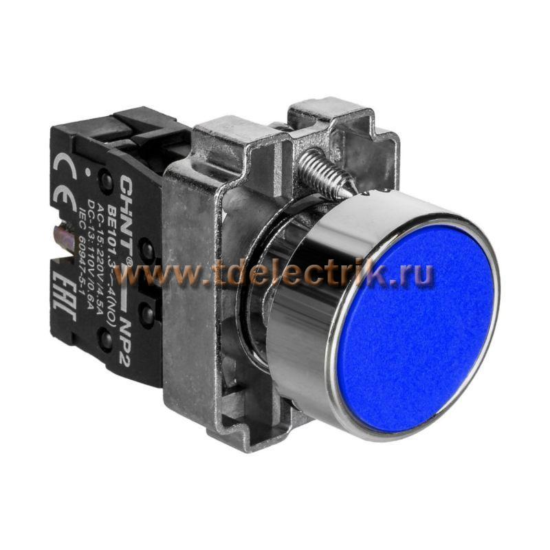 Фотография №1, Кнопка управления NP2-BA61 без подсветки синяя, 1НО, IP40 (R)