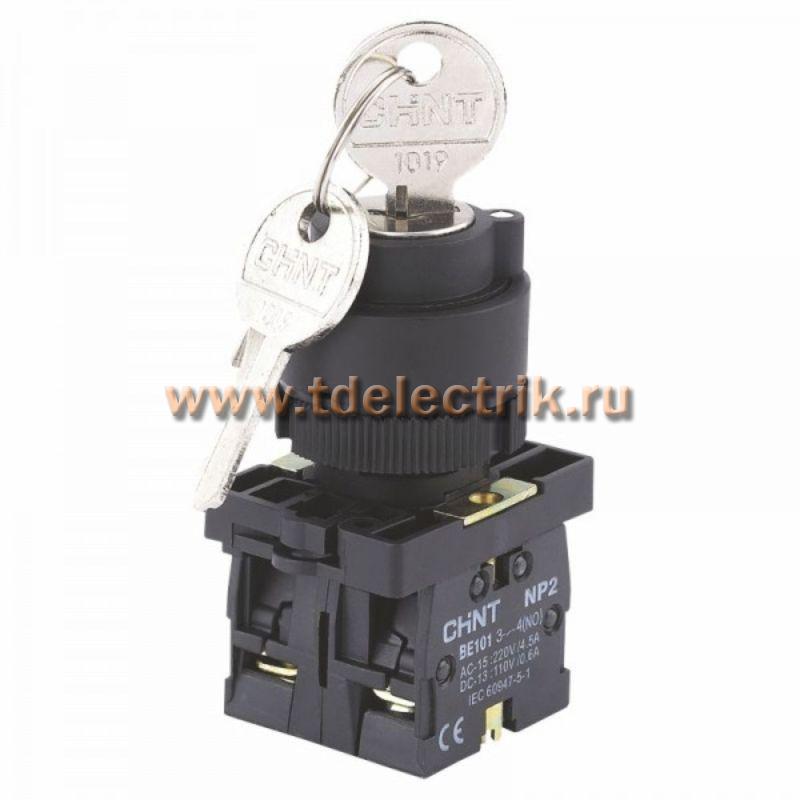 Фотография №1, Переключатель NP2-EG21, 2 положения фиксацией, 1НО, IP40 (R)