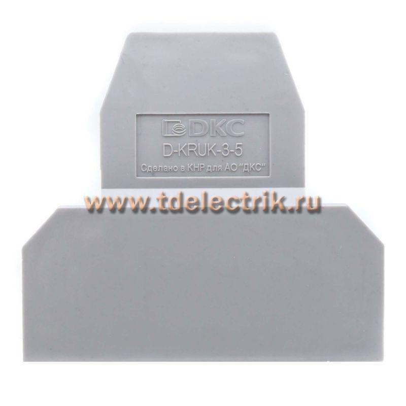 Фотография №1, Изолятор торцевой для клемм KRUK-3-5