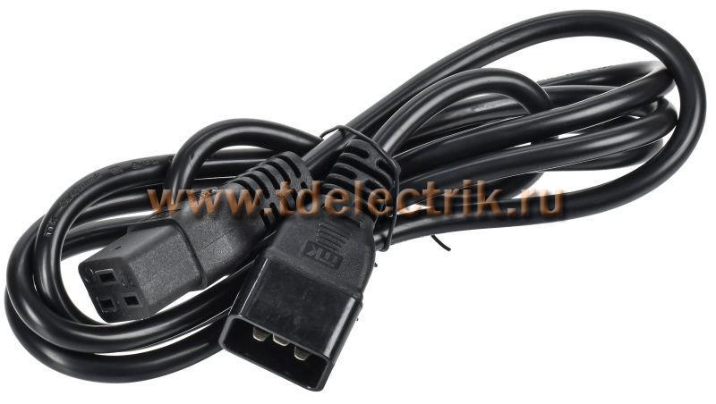 Фотография №1, Кабель электропитания PDU 3х1,5 2М с разъёмами С19-C20