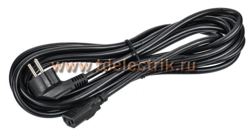 Фотография №1, Кабель электропитания PDU 3х1,5 5М с разъёмами С13-DIN49441 (нем. станд.)